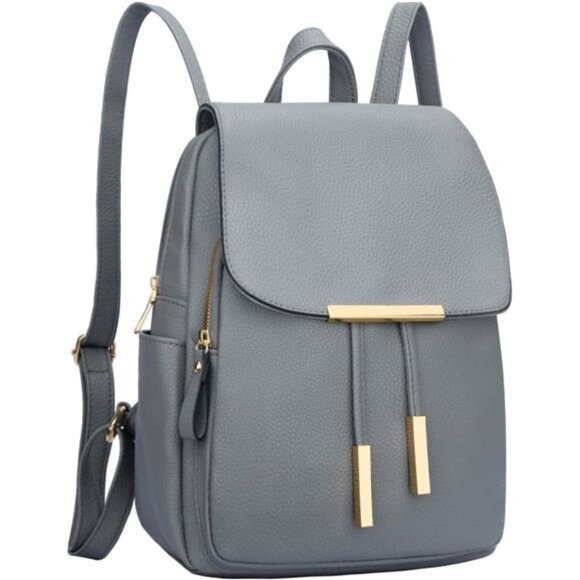 Trendy Leather Backpack Purse for Women and Ladies Shoulder Travel